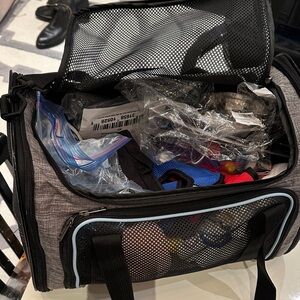 Gray Mesh puppy   Bag